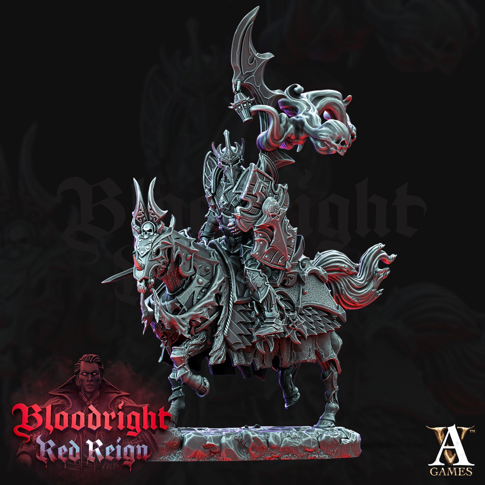 Dread Hussars Painted Model Bundle - 4 Archvillain Games Printed and Painted Miniatures | Dungeons & Dragons | Pathfinder | Tabletop