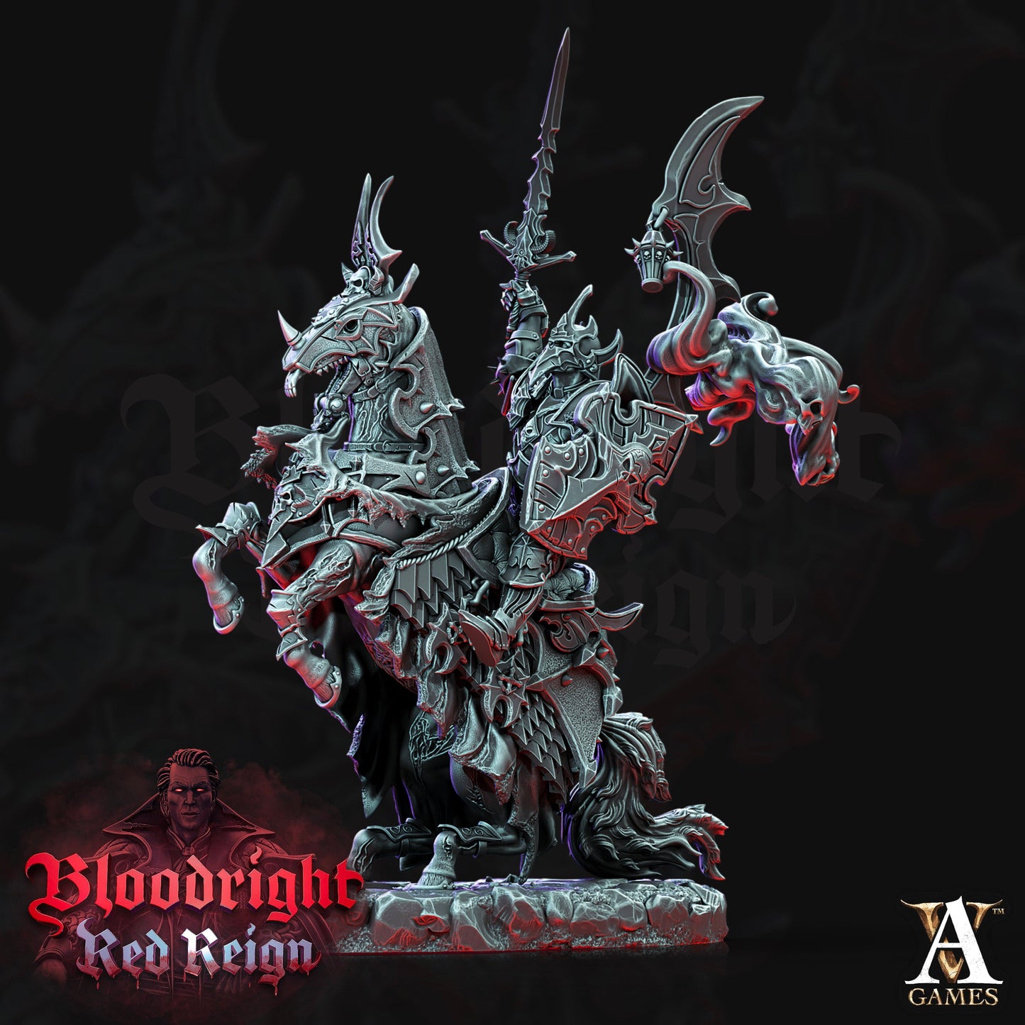 Dread Hussars Painted Model Bundle - 4 Archvillain Games Printed and Painted Miniatures | Dungeons & Dragons | Pathfinder | Tabletop