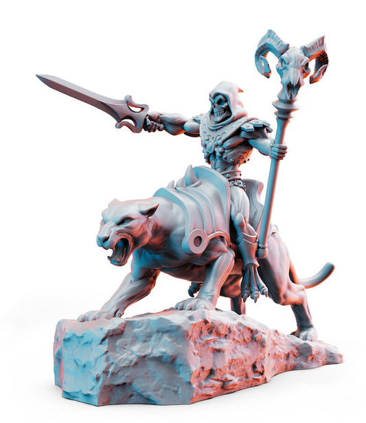 Skulldor on Catroar - RN Estudio Printed Miniature | Dungeons & Dragons | Pathfinder | Tabletop