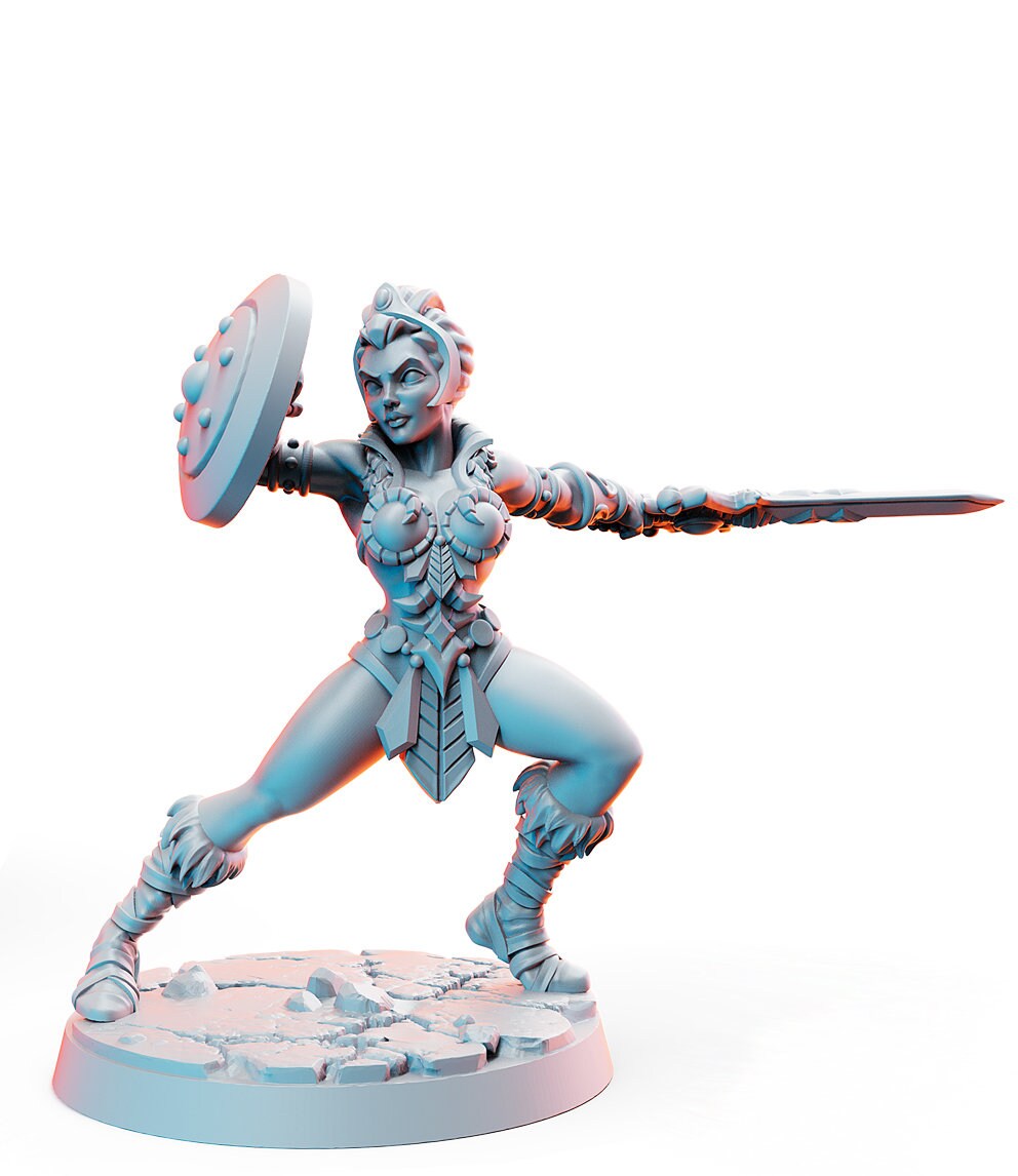 Sheela - 2 RN Estudio Printed Miniatures | Dungeons & Dragons | Pathfinder | Tabletop