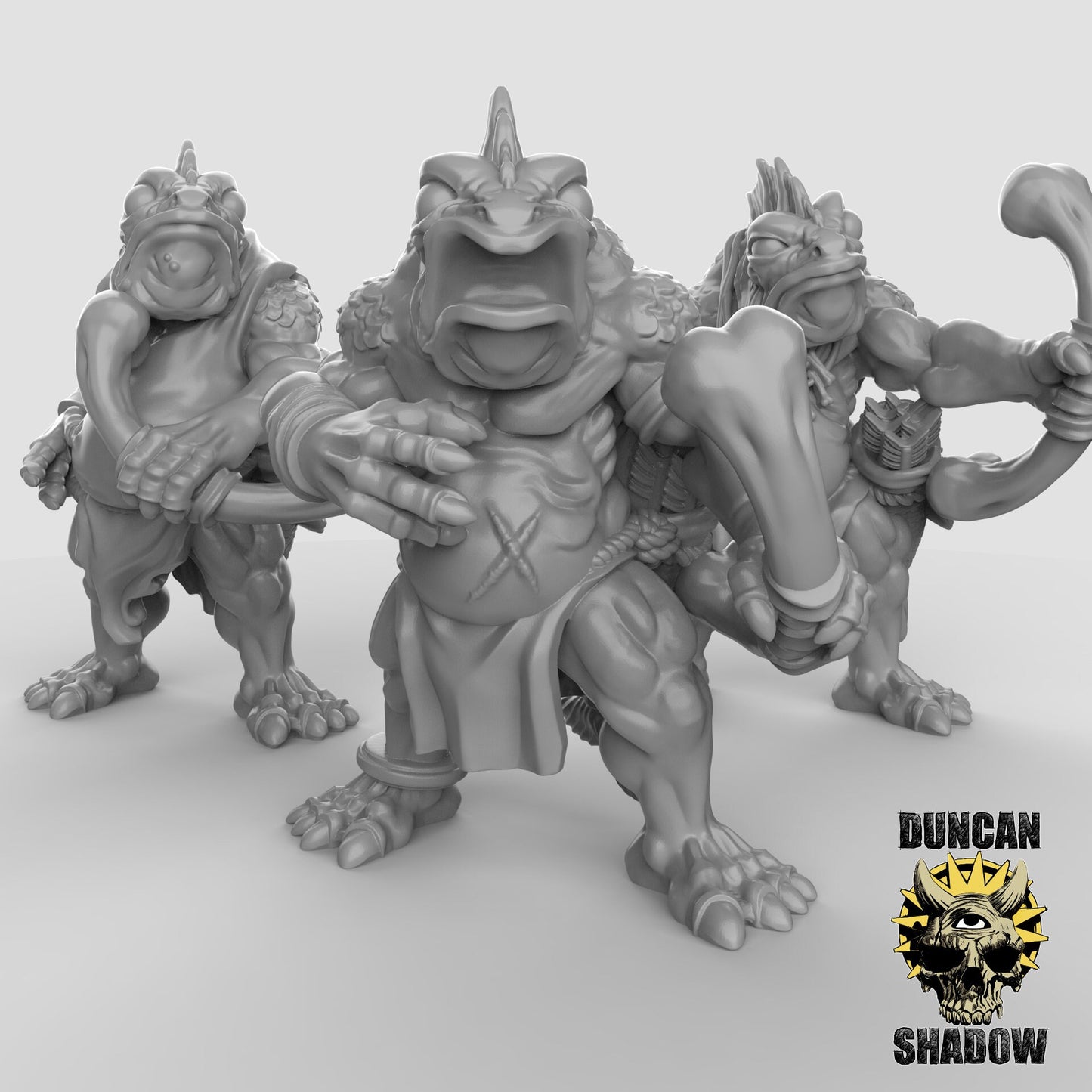 Kua Toa Mega Bundle - 11 Duncan Shadow Printed Miniatures | Dungeons & Dragons | Pathfinder | Tabletop