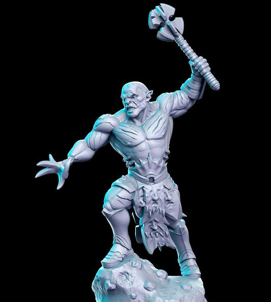 Azzarok, Orc Chieftain - RN Estudio Printed Miniature | Dungeons & Dragons | Pathfinder | Tabletop Copy