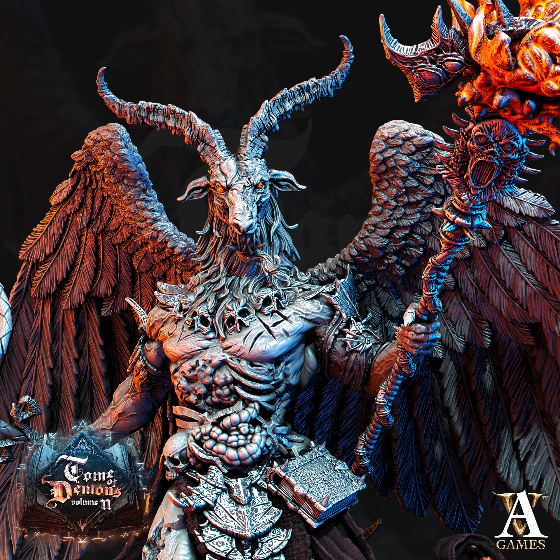Adramal, Seneschal of Orcus - Archvillain Games Printed Miniatures | Dungeons & Dragons | Pathfinder | Tabletop