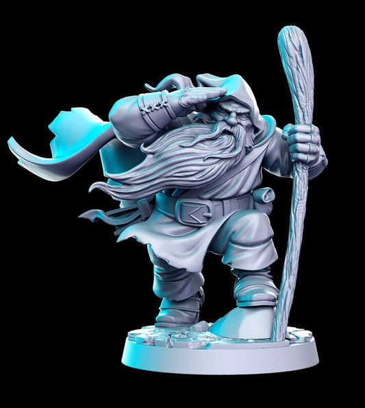 Gimmyr, Dwarven Wanderer - RN Estudio Printed Miniature | Dungeons & Dragons | Pathfinder | Tabletop Copy