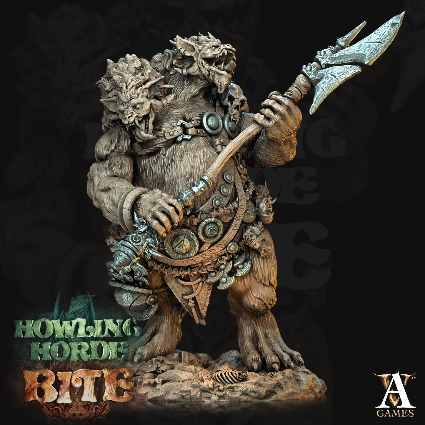 Gnoll Ettins Bundle - Archvillain Games Printed Miniatures | Dungeons & Dragons | Pathfinder | Tabletop