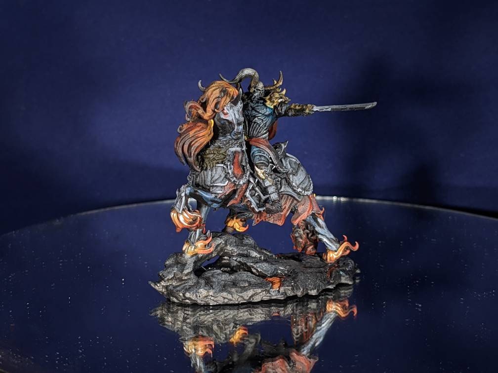 Hell Knight Painted Model - Archvillain Games Printed Miniature | Dungeons & Dragons | Pathfinder | Tabletop