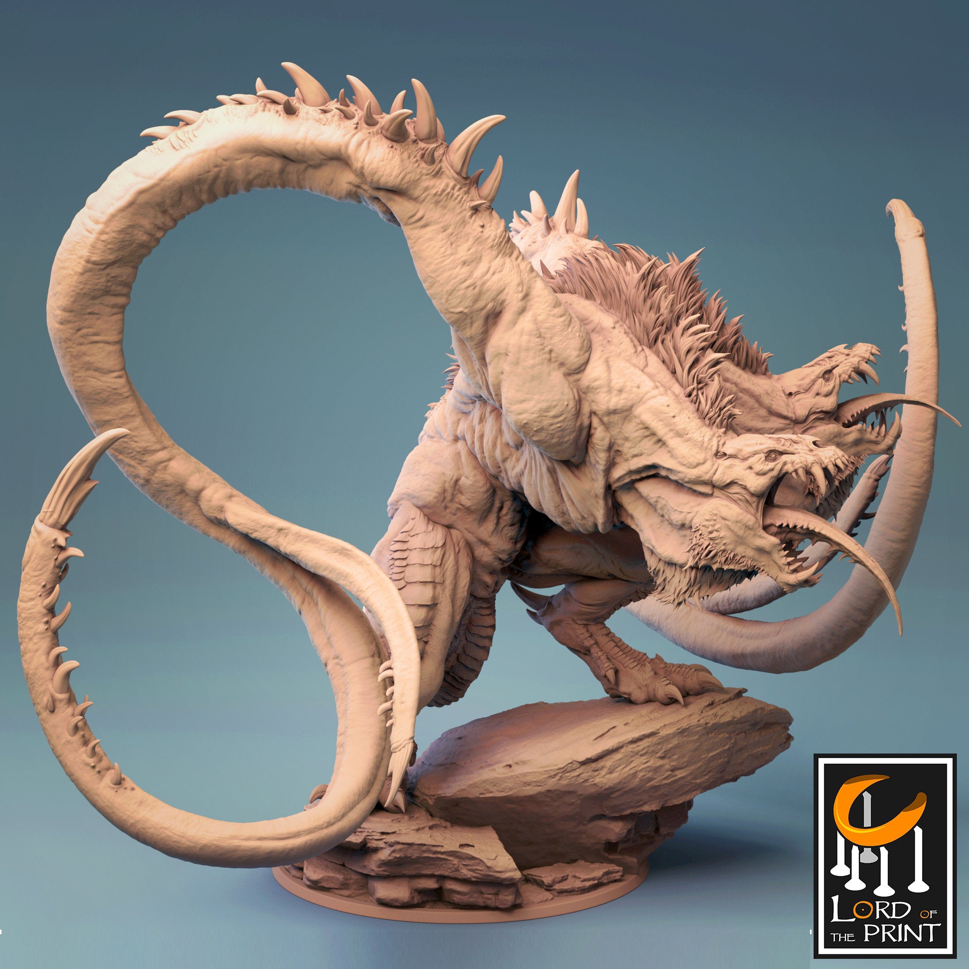 Demogorgon, Demon Lord - Lord of the Print Miniature | Dungeons & Dragons | Pathfinder | Tabletop