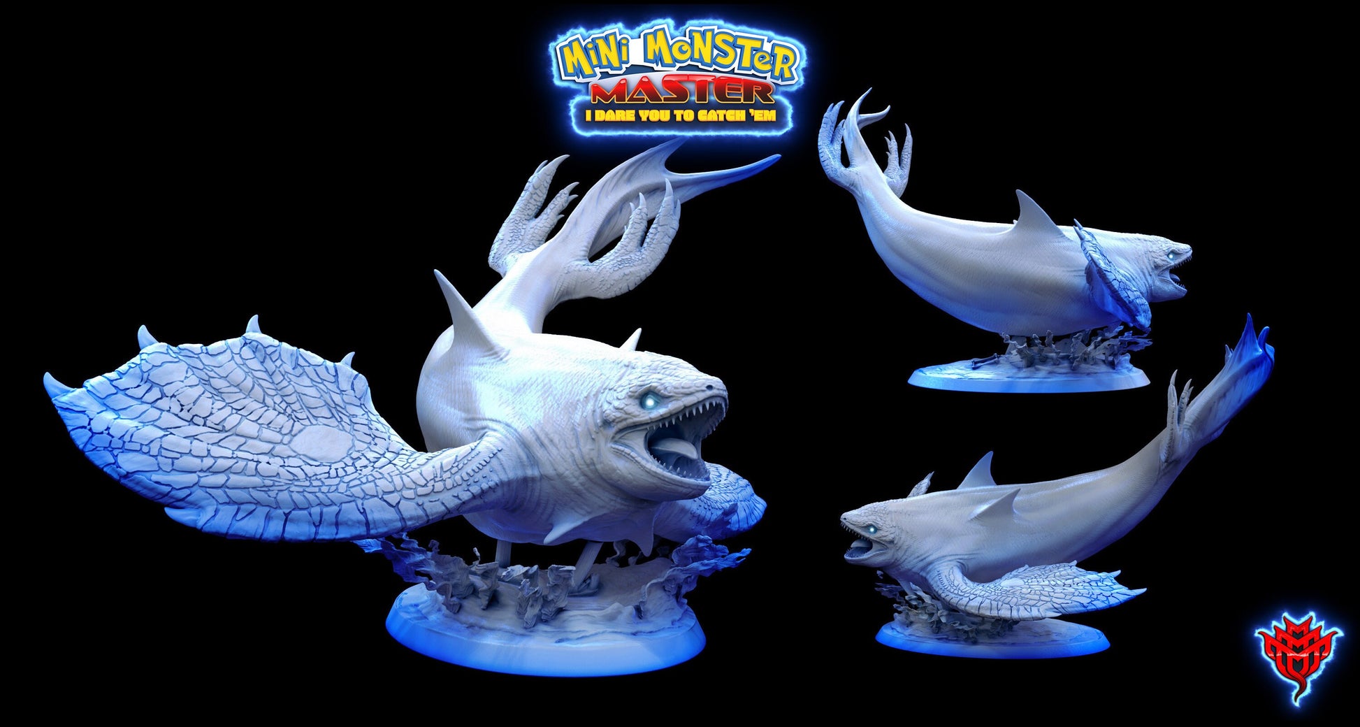 Primordial Orca - Mini Monster Mayhem Printed Miniature | Dungeons & Dragons | Pathfinder | Tabletop