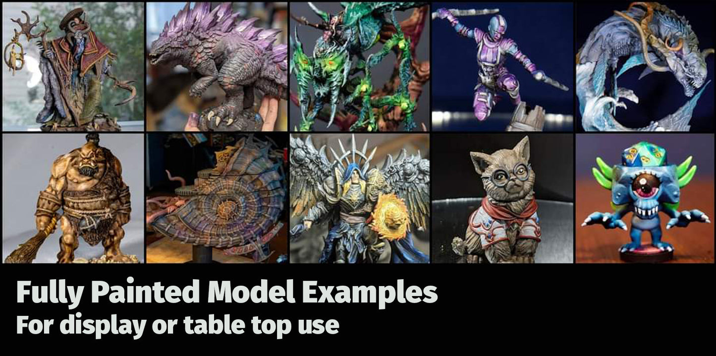 Veiled Fungal Dragon Painted Model - Mini Monster Mayhem Printed Miniature | Dungeons & Dragons | Pathfinder | Tabletop