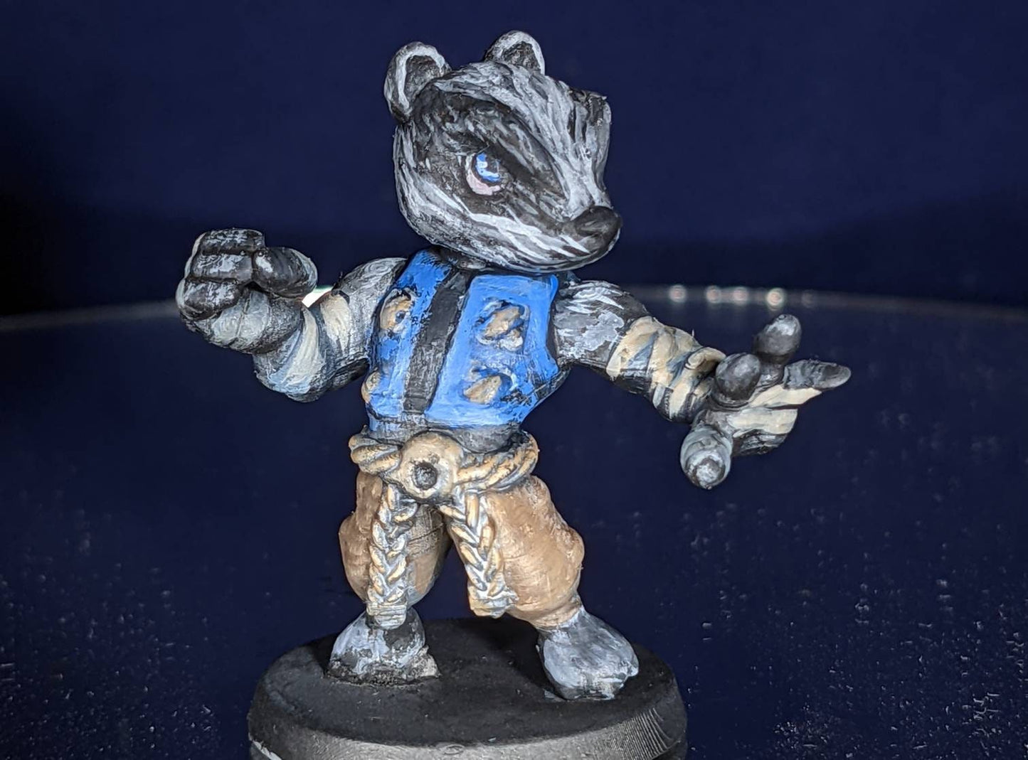 Badger Monk - Dice Heads Printed Miniatures | Dungeons & Dragons | Pathfinder | Tabletop