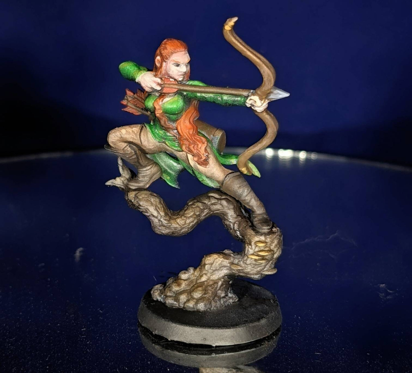 Aurielle, Female Elven Archer - RN Estudio Printed Miniature | Dungeons & Dragons | Pathfinder | Tabletop Copy