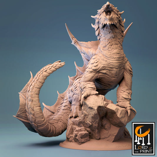 Elder Brown Dragon - Lord of the Print Miniature | Dungeons & Dragons | Pathfinder | Tabletop