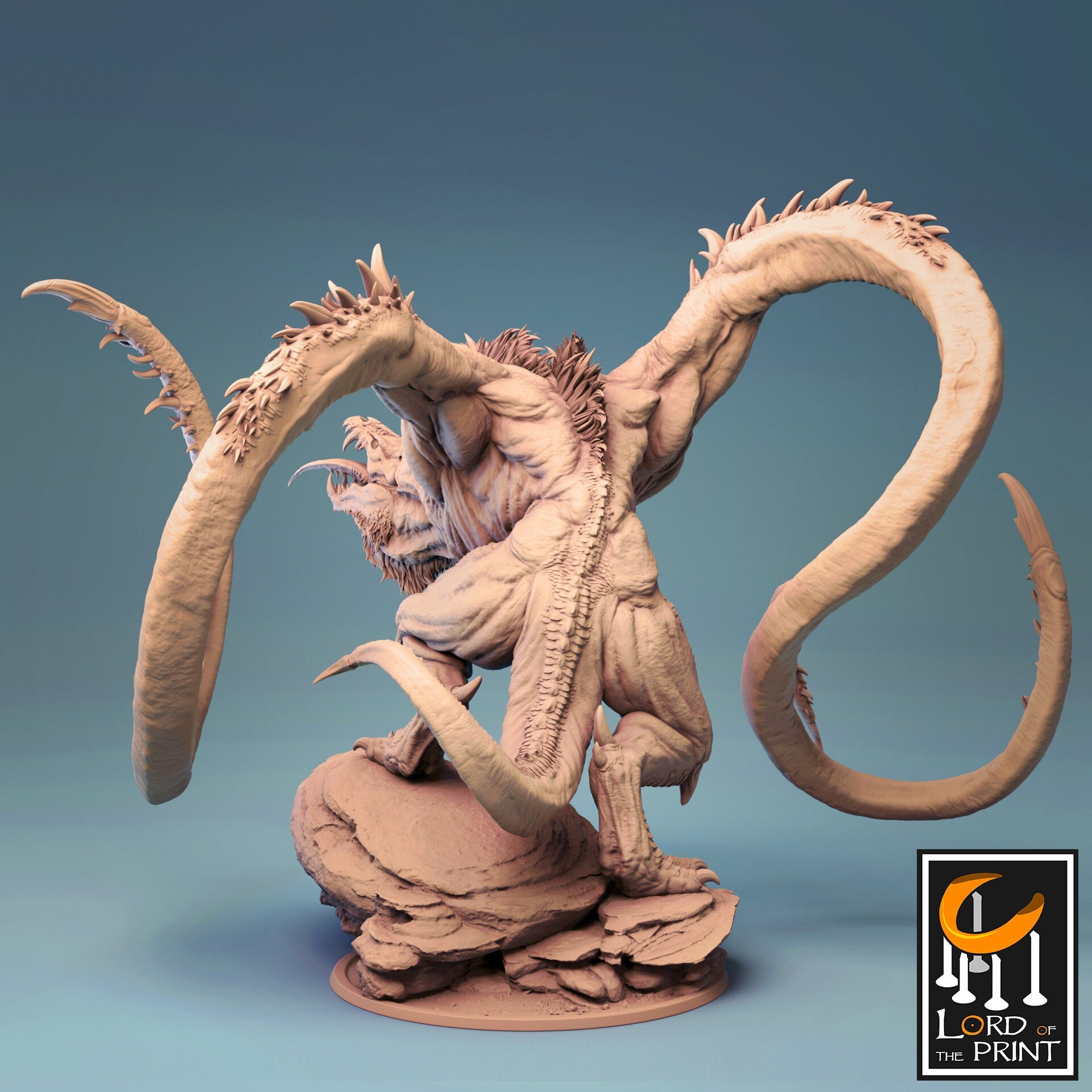 Demogorgon, Demon Lord - Lord of the Print Miniature | Dungeons & Dragons | Pathfinder | Tabletop