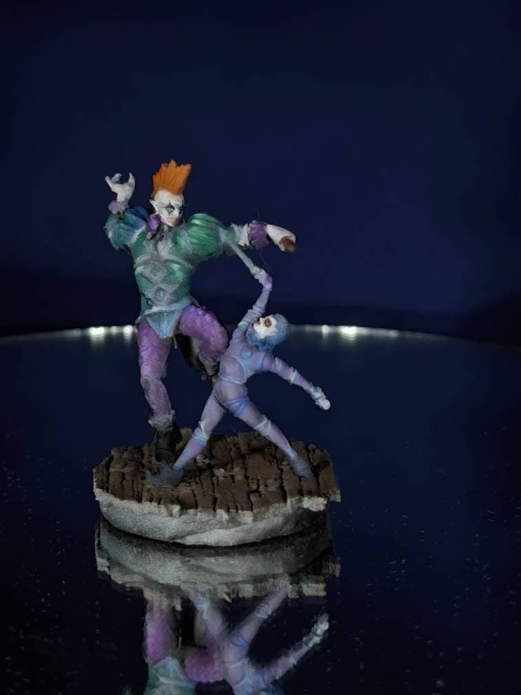 Circus Jester - Archvillain Games Printed Miniature | Dungeons & Dragons | Pathfinder | Tabletop