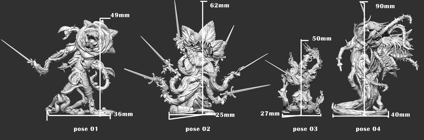 Cantankerous Flora Painted Model - Mini Monster Mayhem Printed Miniature | Dungeons & Dragons | Pathfinder | Tabletop