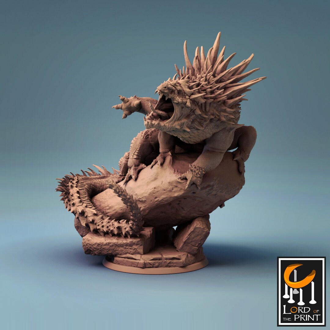 Basilisk - Lord of the Print Miniature | Dungeons & Dragons | Pathfinder | Tabletop