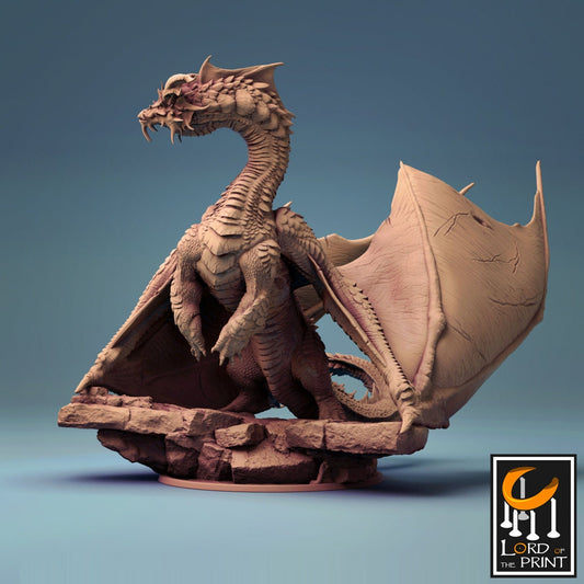 Elder Brine Dragon - Lord of the Print Miniature | Dungeons & Dragons | Pathfinder | Tabletop