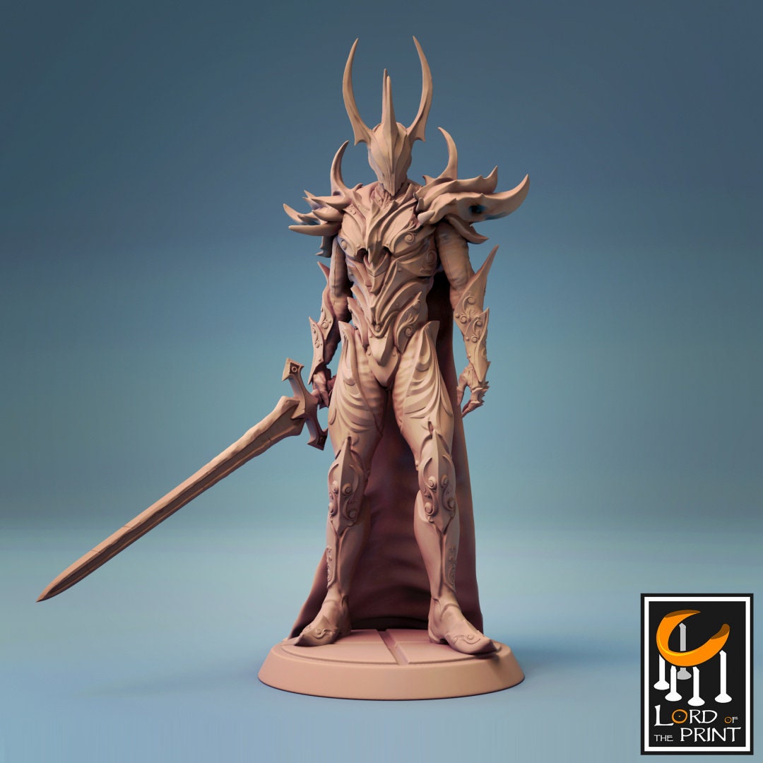 Dark Angel King Painted Model - Lord of the Print Miniature | Dungeons & Dragons | Pathfinder | Tabletop