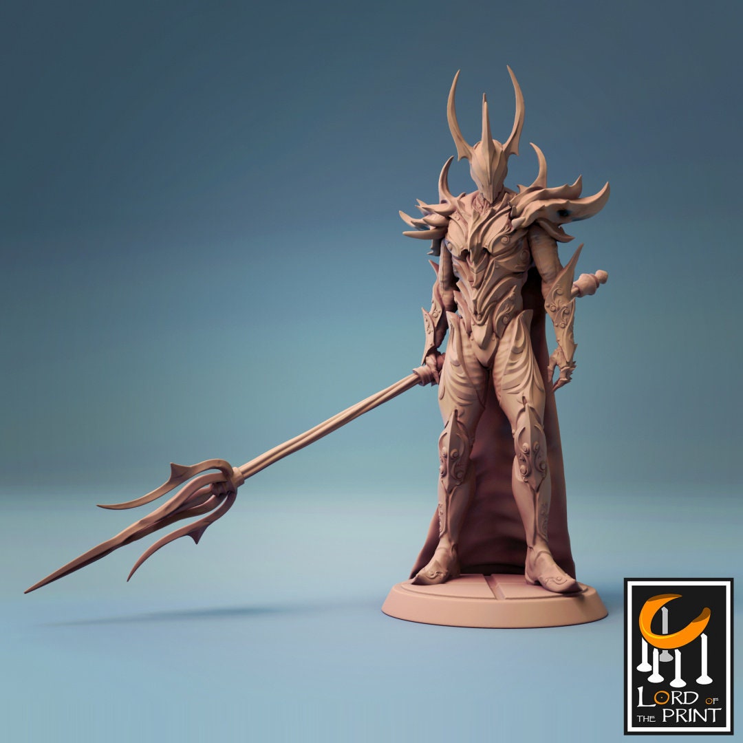 Dark Angel King Painted Model - Lord of the Print Miniature | Dungeons & Dragons | Pathfinder | Tabletop