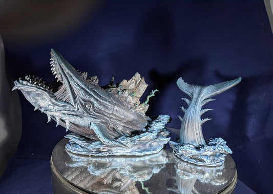 Lyngbakr, Norse Sea Monster Painted Model - Clay Cyanide Printed Miniature | Dungeons & Dragons | Pathfinder | Tabletop