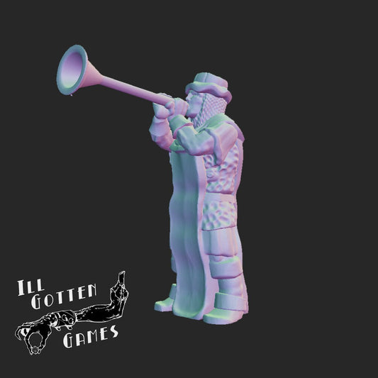 Trumpeter - Ill Gotten Games Printed Miniature | Dungeons & Dragons | Pathfinder | Tabletop