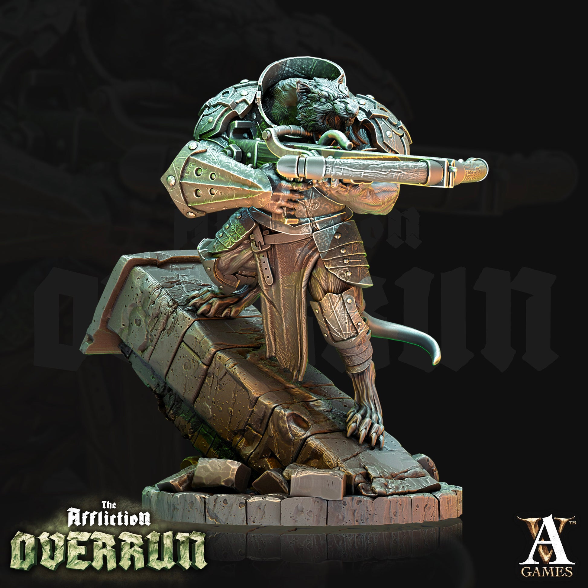 Rat Arbalester - Archvillain Games Printed Miniature | Dungeons & Dragons | Pathfinder | Tabletop