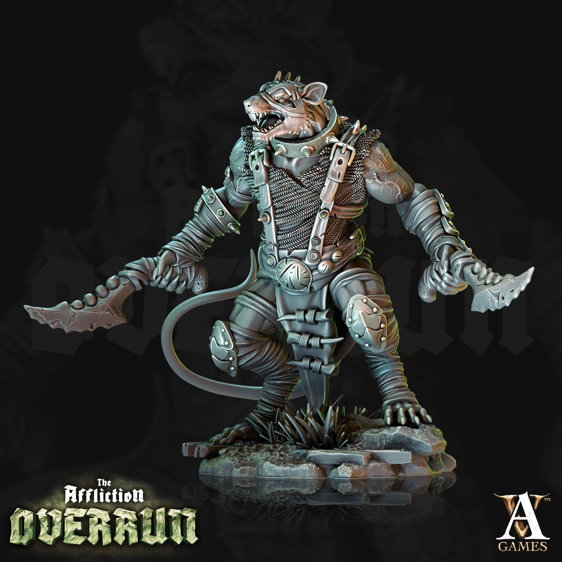 Rat Reavers - Archvillain Games Printed Miniature | Dungeons & Dragons | Pathfinder | Tabletop