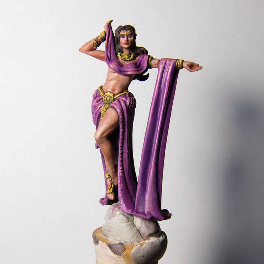 Aspara, Goddess Painted Model - Clay Cyanide Printed Miniature | Dungeons & Dragons | Pathfinder | Tabletop
