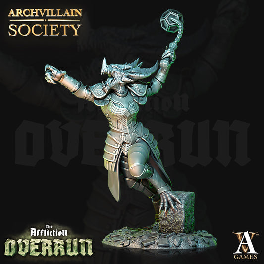 Veldraka Fendrish - Archvillain Games Printed Miniature | Dungeons & Dragons | Pathfinder | Tabletop