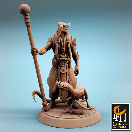 Kriv, Dragonborn - Lord of the Print Miniature | Dungeons & Dragons | Pathfinder | Tabletop