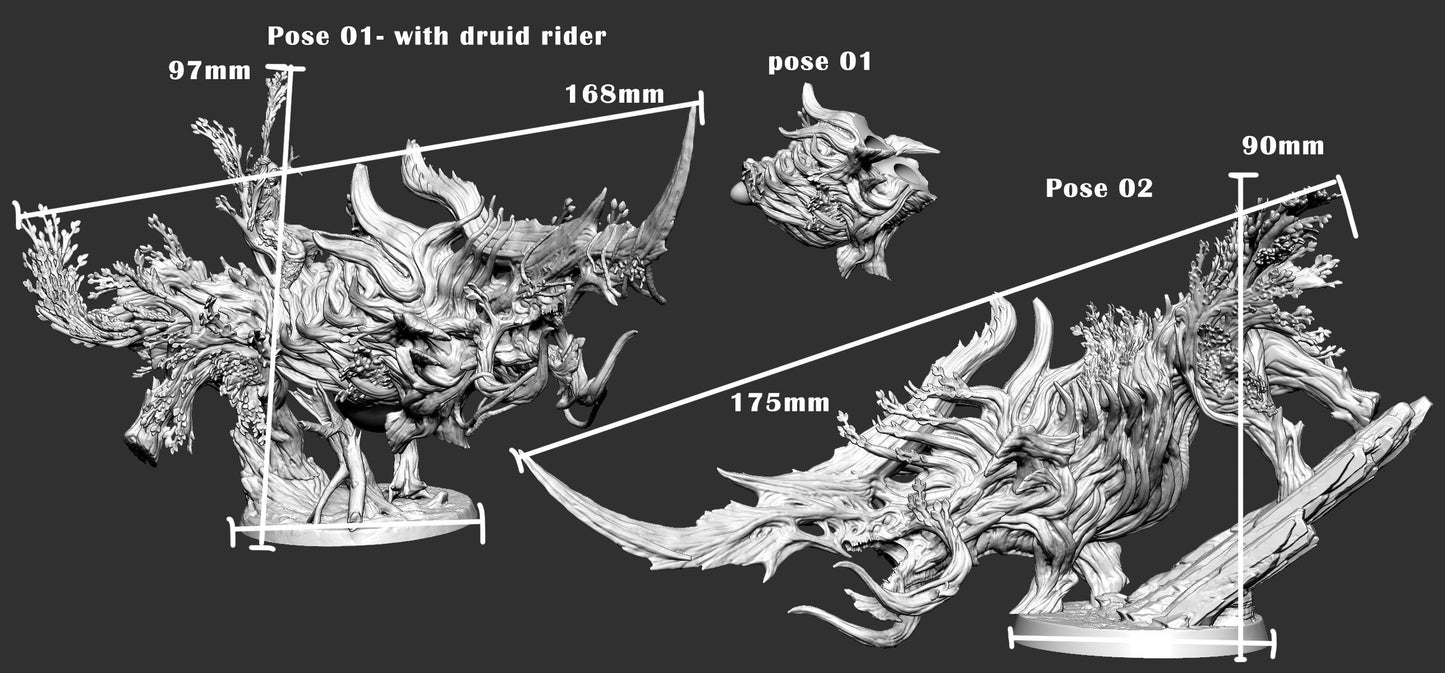 Rhinox - Mini Monster Mayhem Printed Miniature | Dungeons & Dragons | Pathfinder | Tabletop