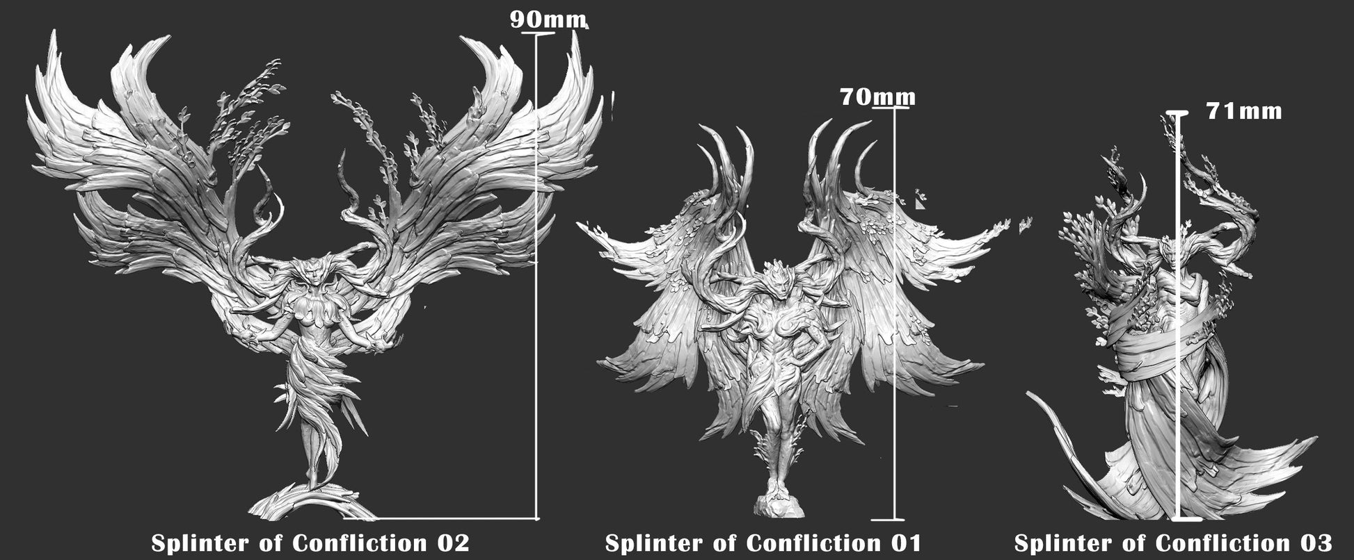 Splinter of Confliction - Mini Monster Mayhem Printed Miniature | Dungeons & Dragons | Pathfinder | Tabletop