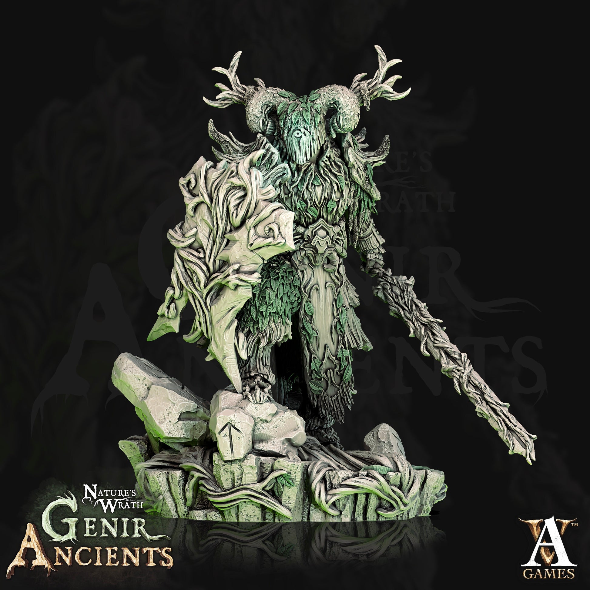 Verdant Ancient - Archvillain Games Printed Miniature | Dungeons & Dragons | Pathfinder | Tabletop