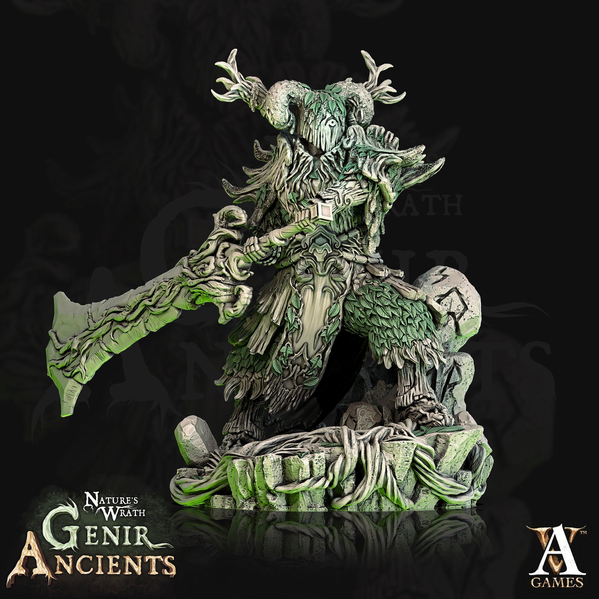 Verdant Ancient - Archvillain Games Printed Miniature | Dungeons & Dragons | Pathfinder | Tabletop