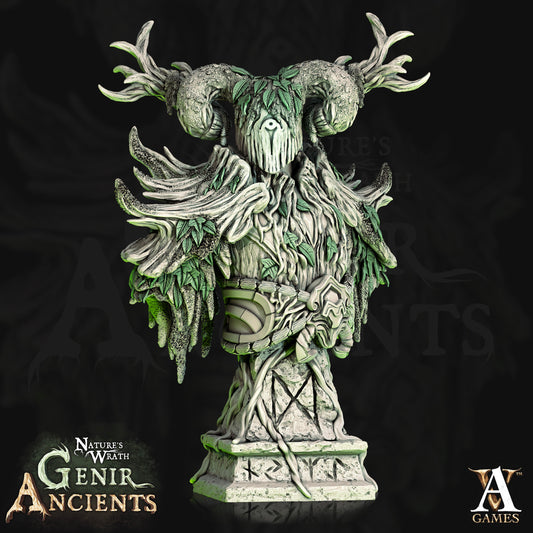Verdant Ancient Bust - Archvillain Games Printed Miniature | Dungeons & Dragons | Pathfinder | Tabletop