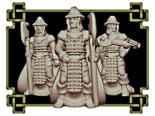 Town Guards - 3 Ill Gotten Games Printed Miniatures | Dungeons & Dragons | Pathfinder | Tabletop