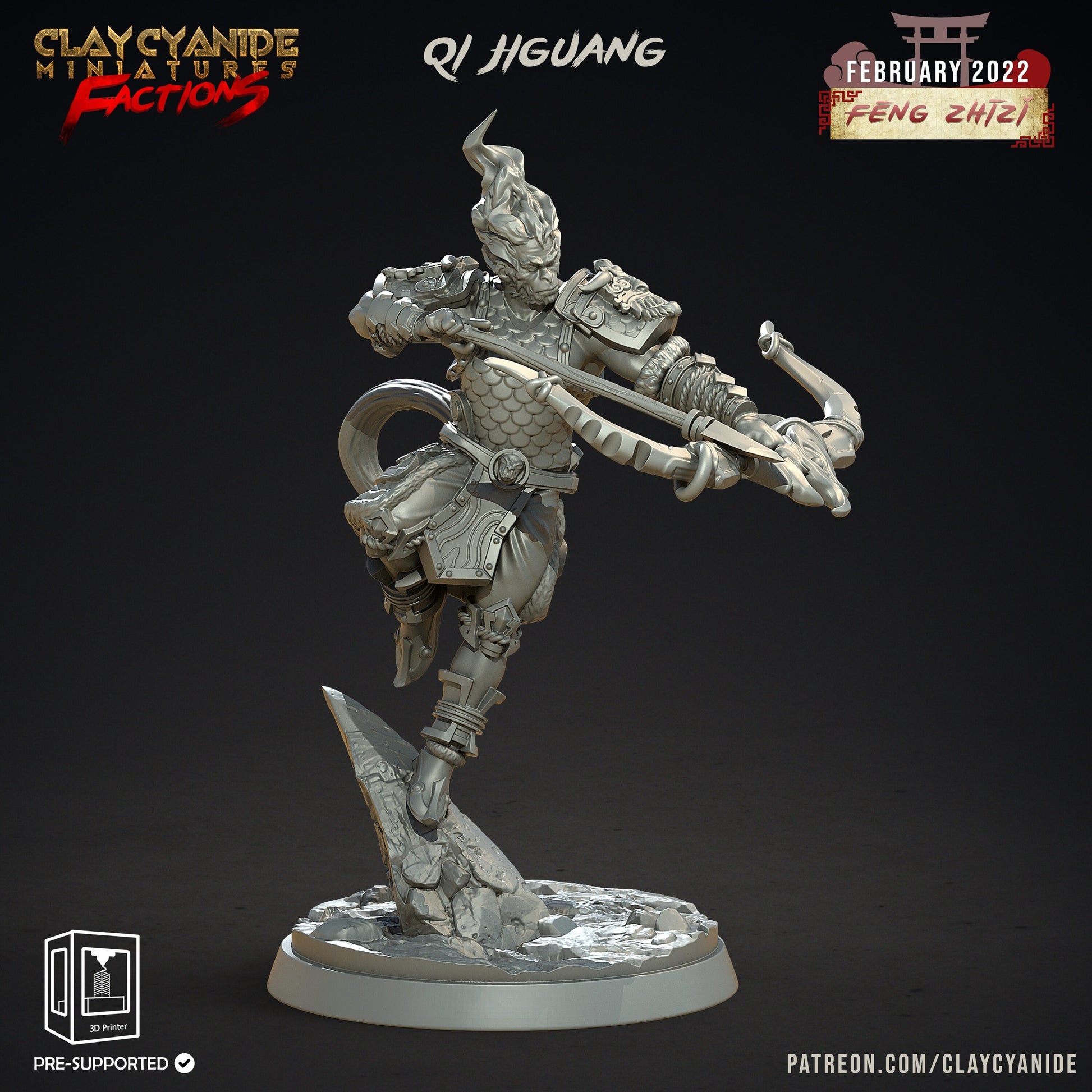 Feng Zhizi, Sons of the Wind Bundle - Clay Cyanide Printed Miniature | Dungeons & Dragons | Pathfinder | Tabletop