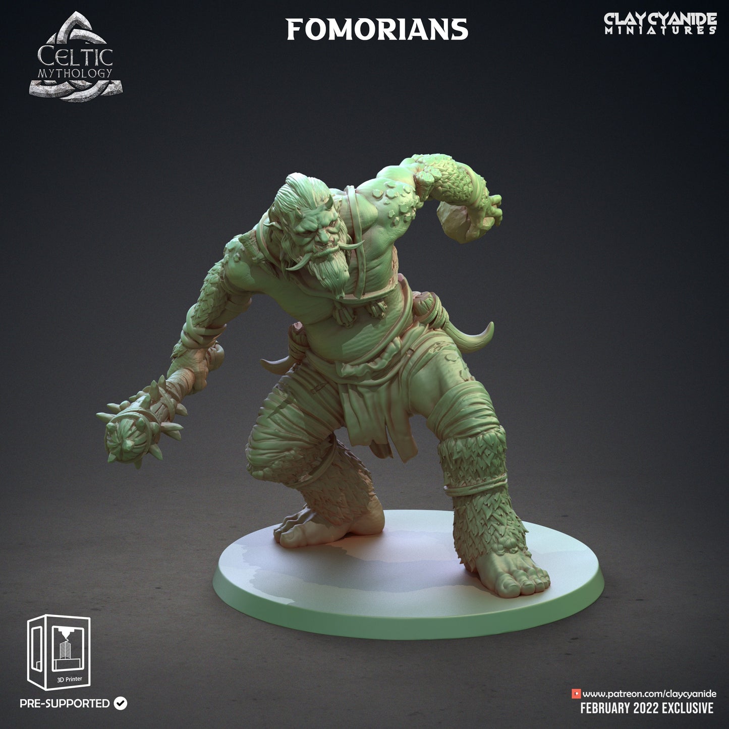 Fomorians Bundle - Clay Cyanide Printed Miniature | Dungeons & Dragons | Pathfinder | Tabletop