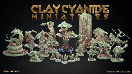 Celtic Mythology Bundle - Clay Cyanide Printed Miniature | Dungeons & Dragons | Pathfinder | Tabletop