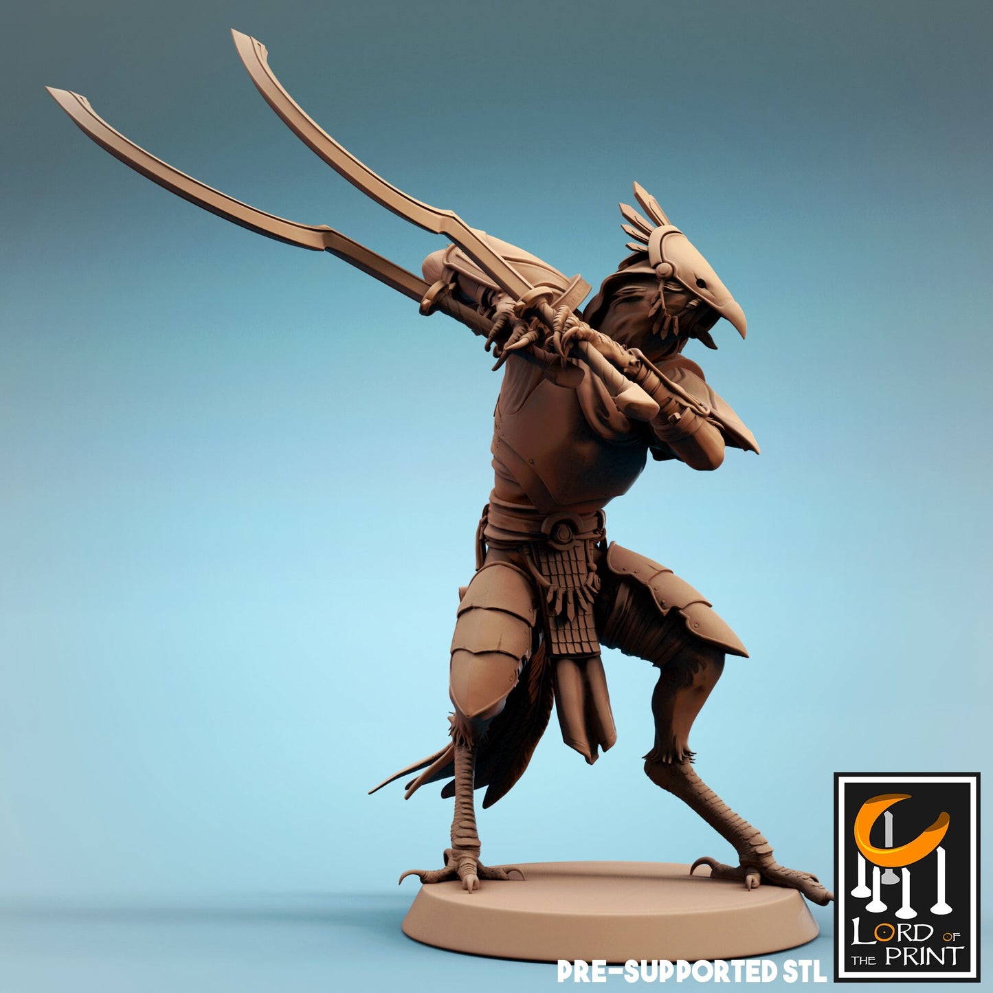 Kenku Soldier Painted Model - Lord of the Print Miniature | Dungeons & Dragons | Pathfinder | Tabletop