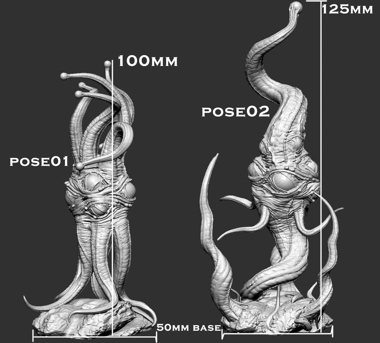 Psyche Gazer - Mini Monster Mayhem Printed Miniature | Dungeons & Dragons | Pathfinder | Tabletop