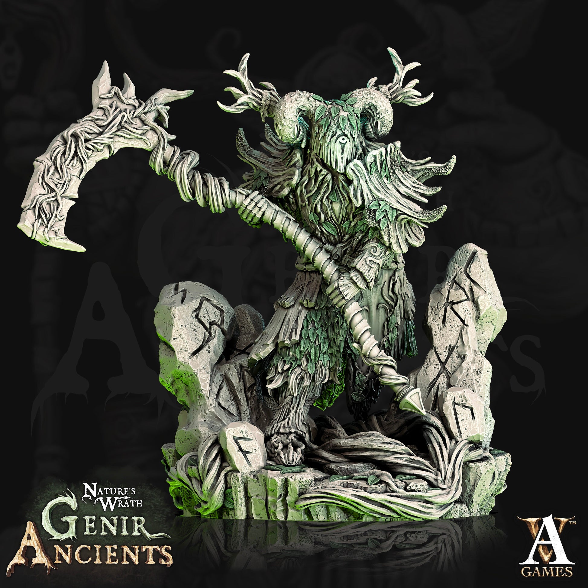 Verdant Ancient - Archvillain Games Printed Miniature | Dungeons & Dragons | Pathfinder | Tabletop