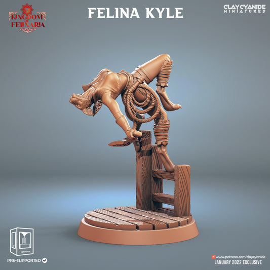 Felina Kyle - Clay Cyanide Printed Miniature | Dungeons & Dragons | Pathfinder | Tabletop