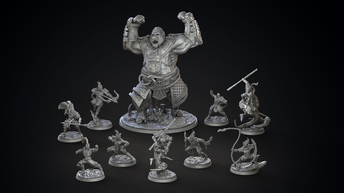 Xiang Yu - Clay Cyanide Printed Miniature | Dungeons & Dragons | Pathfinder | Tabletop