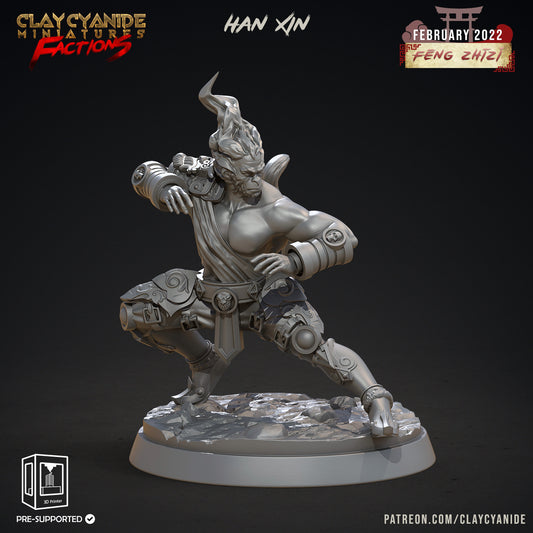 Han Xin - Clay Cyanide Printed Miniature | Dungeons & Dragons | Pathfinder | Tabletop