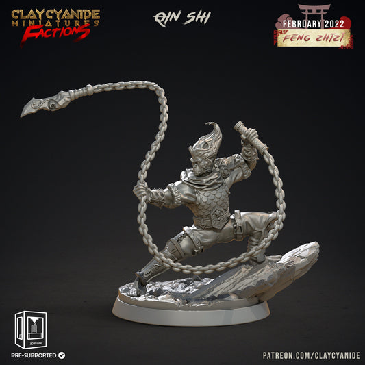 Qin Shi - Clay Cyanide Printed Miniature | Dungeons & Dragons | Pathfinder | Tabletop