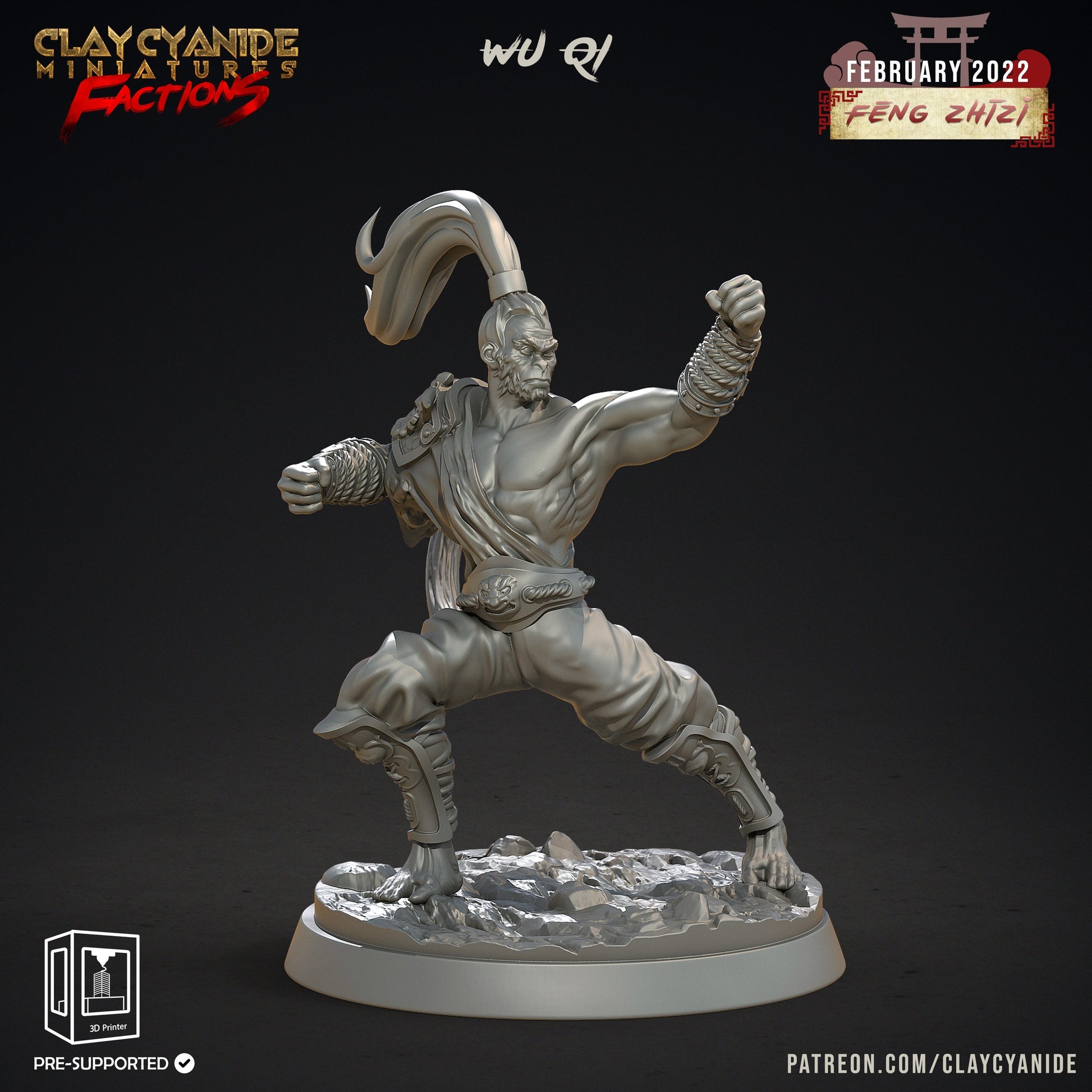Feng Zhizi, Sons of the Wind Bundle - Clay Cyanide Printed Miniature | Dungeons & Dragons | Pathfinder | Tabletop