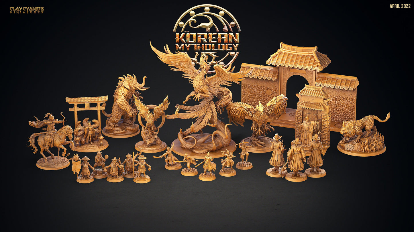 Yeomra - Clay Cyanide Printed Miniature | Dungeons & Dragons | Pathfinder | Tabletop
