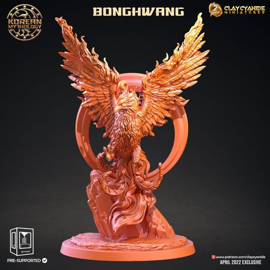 Bonghwang - Clay Cyanide Printed Miniature | Dungeons & Dragons | Pathfinder | Tabletop