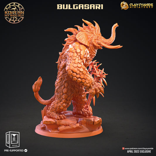 Bulgasari - Clay Cyanide Printed Miniature | Dungeons & Dragons | Pathfinder | Tabletop